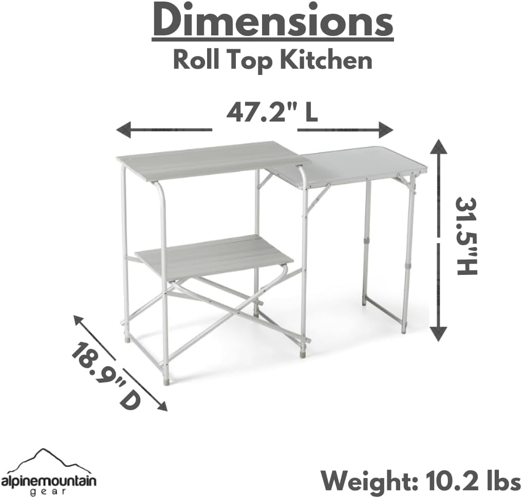 Alpine Mountain Gear Camping Roll Top Kitchen