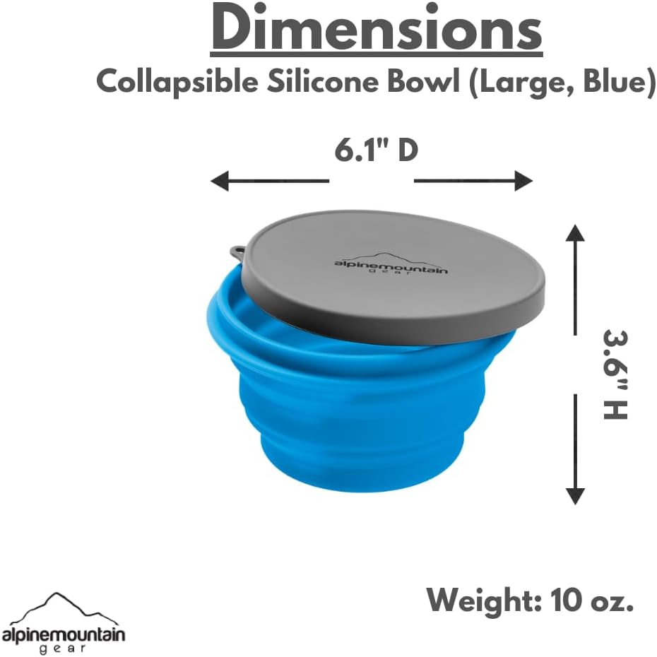 Alpine Mountain Gear Collapsible Silicone Bowl