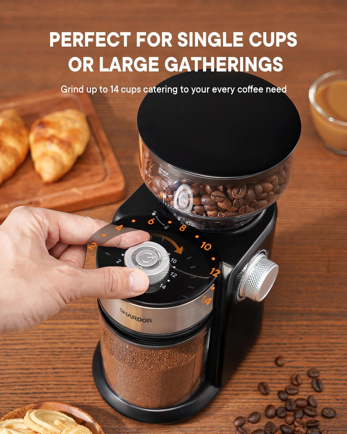 SHARDOR Electric Burr Coffee Grinder 2.0