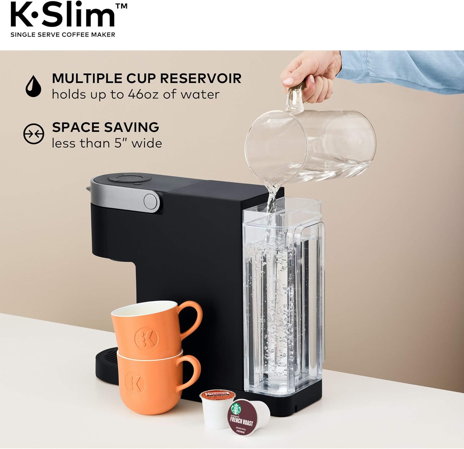 Keurig K-Slim Single Serve K-Cup Pod Coffee Maker