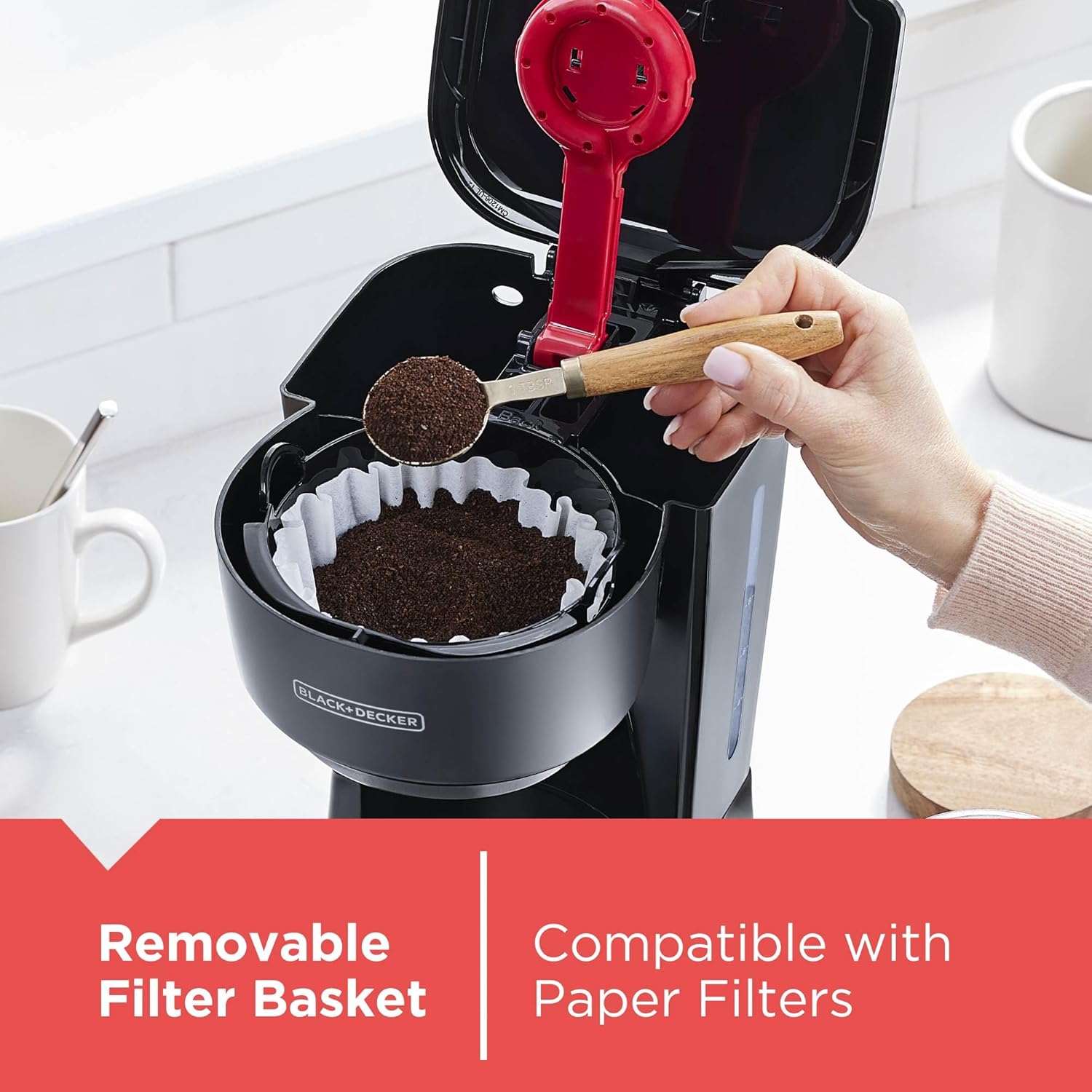 BLACK+DECKER 12-Cup Coffee Maker with Easy On/Off Switch