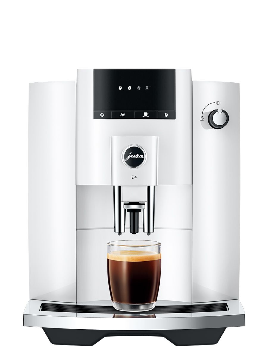 Jura E4 Piano White Automatic Coffee Machine