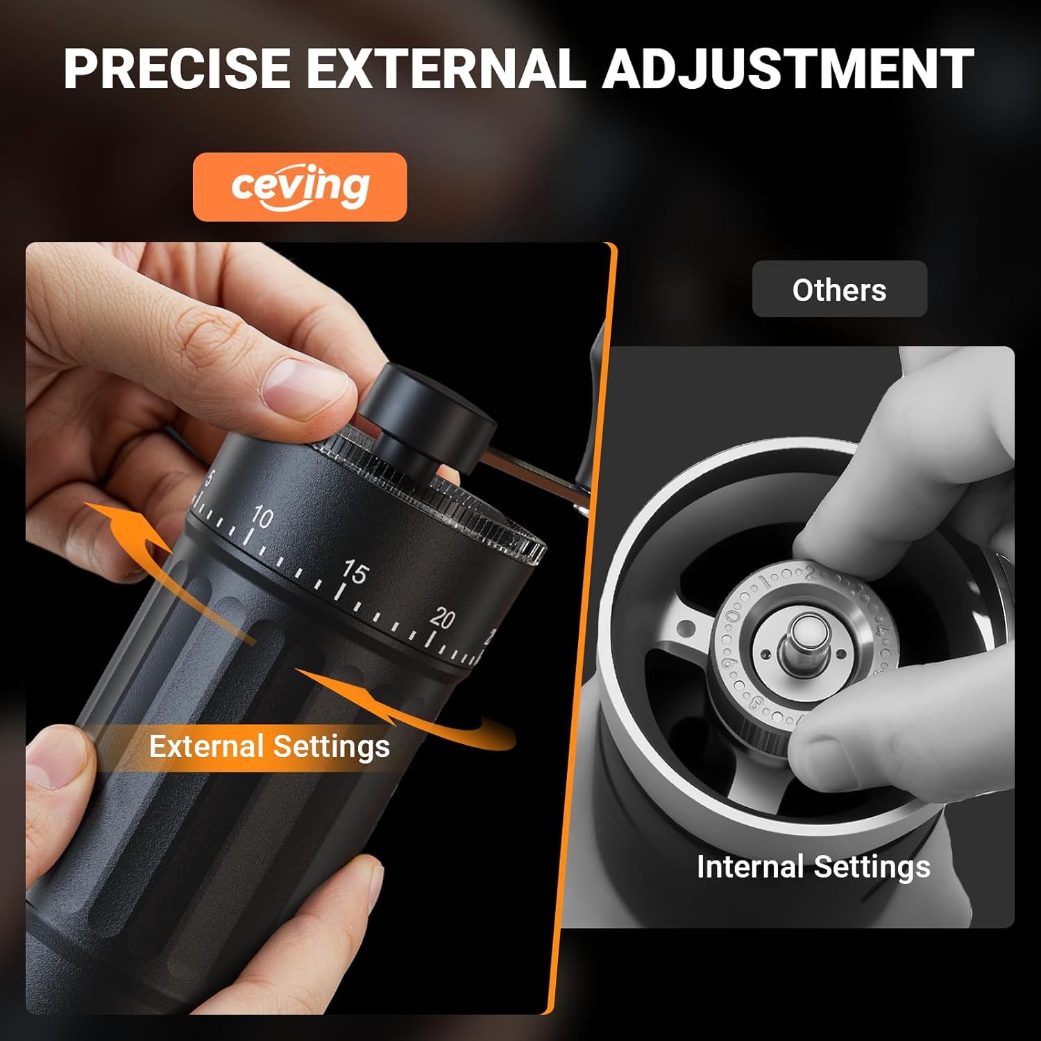 CEVING Mini Manual Coffee Grinder