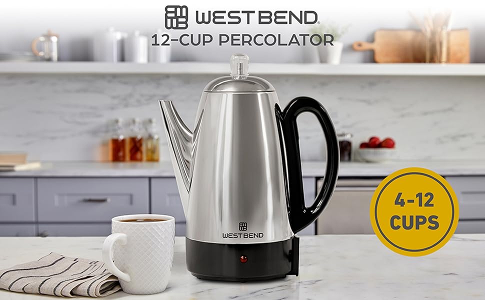 West Bend 54159 Classic Electric Coffee Percolator