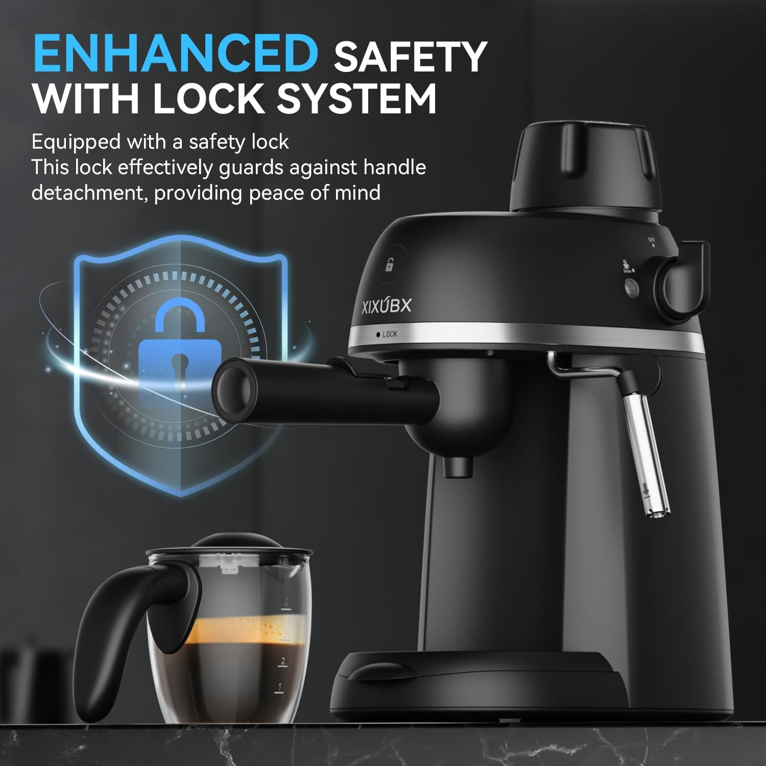 XIXUBX 3.5 Bar Espresso & Cappuccino Machine