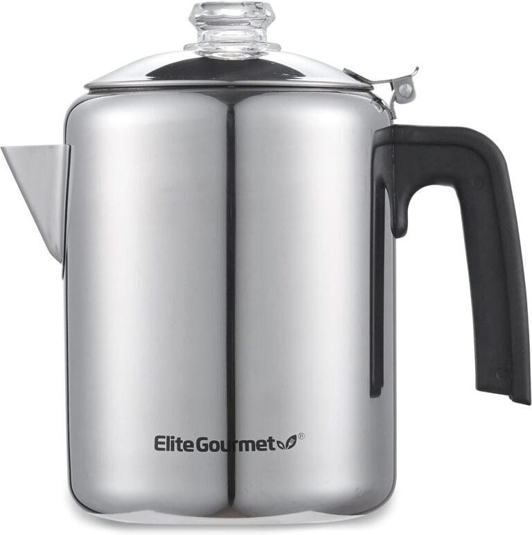 Elite Gourmet EC008 Classic Stovetop Coffee Percolator