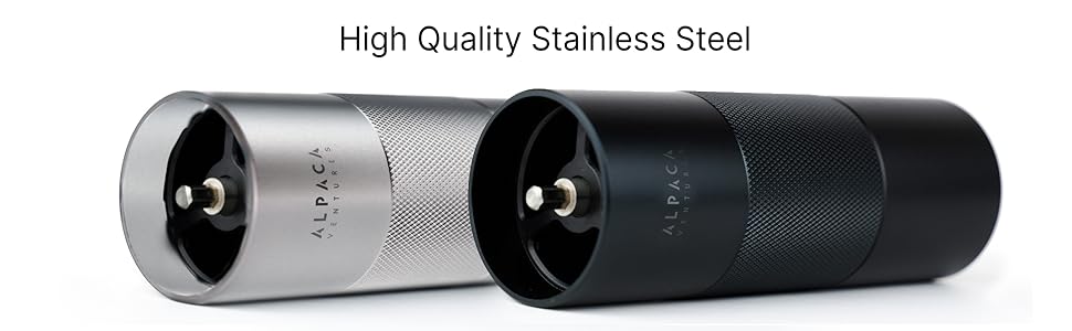 ALPACA VENTURES Premium Manual Coffee Grinder