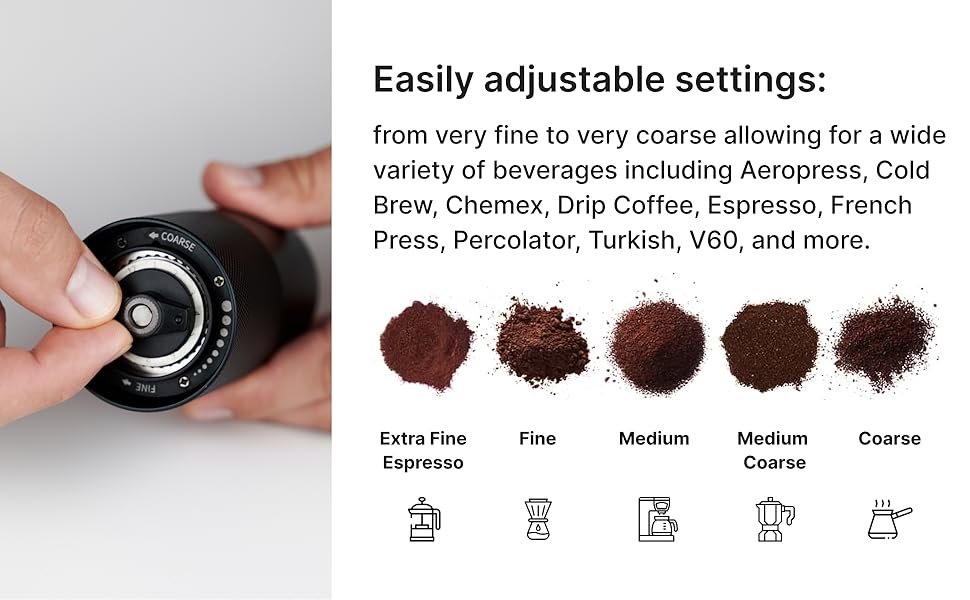 ALPACA VENTURES Premium Manual Coffee Grinder