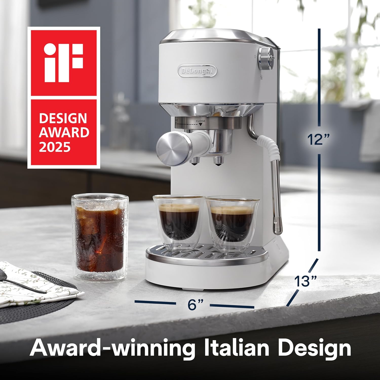 De'Longhi Dedica Duo Compact Espresso Machine