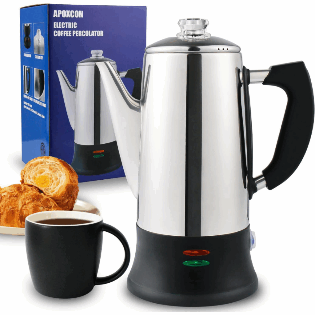 APOXCON electric coffee percolator