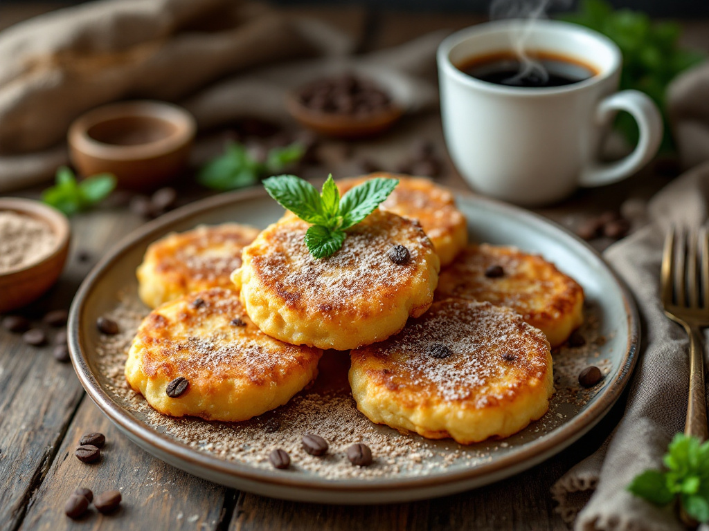 ricotta fritters with coffee sugar recipe
