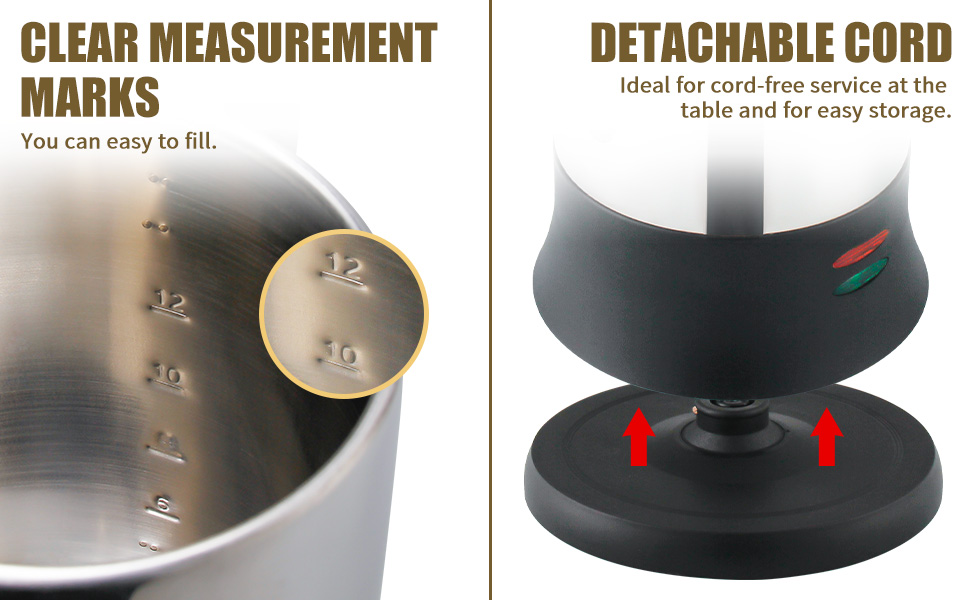 APOXCON Electric Coffee Percolator 12-Cup Stainless Steel