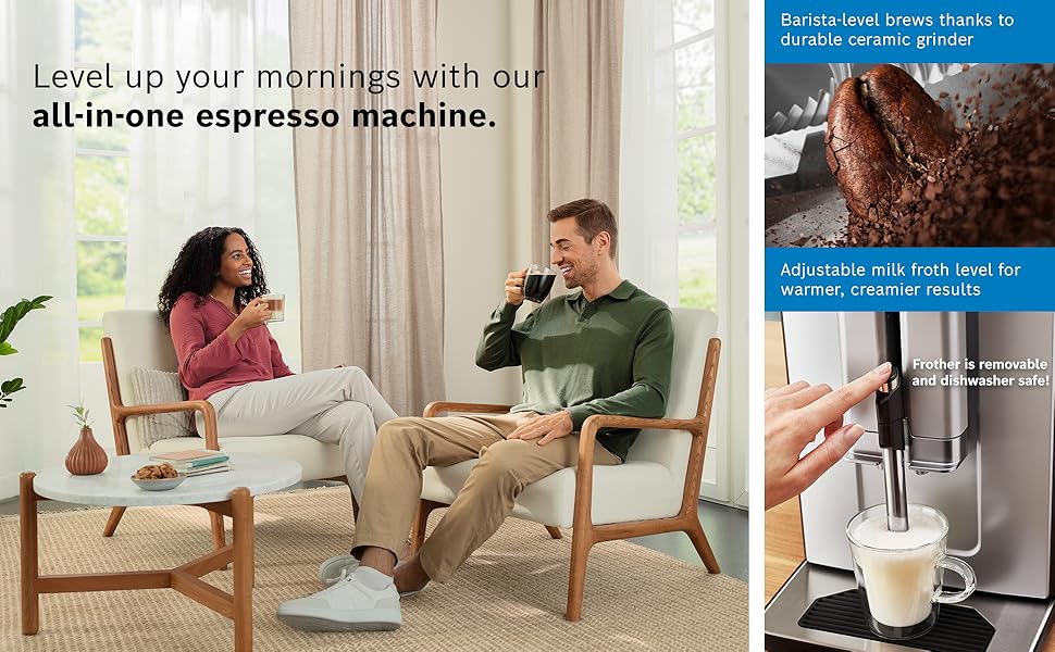 Bosch 300 Series Fully Automatic Espresso Machine – Black