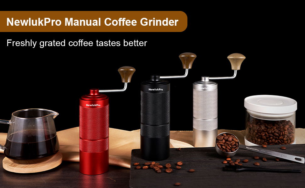 NewlukPro M6 Manual Coffee Grinder