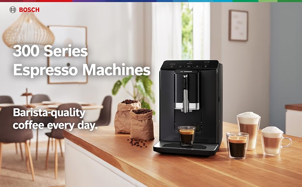 Bosch 300 Series Fully Automatic Espresso Machine – Black