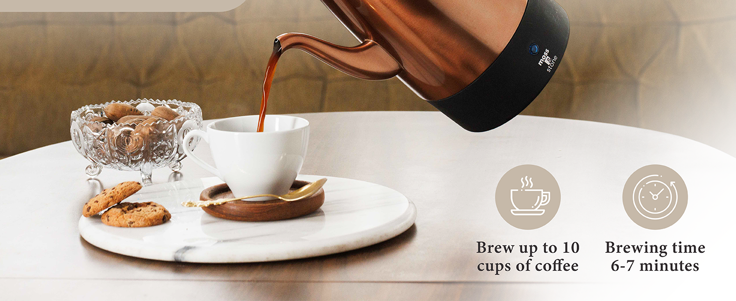 Moss & Stone Electric Coffee Percolator