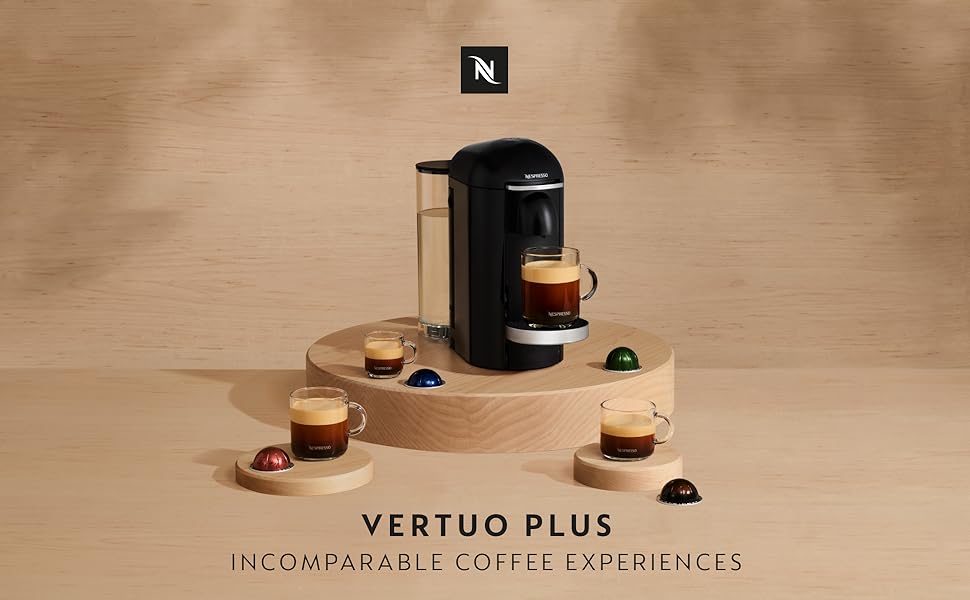 Nespresso VertuoPlus Coffee and Espresso Machine by Breville