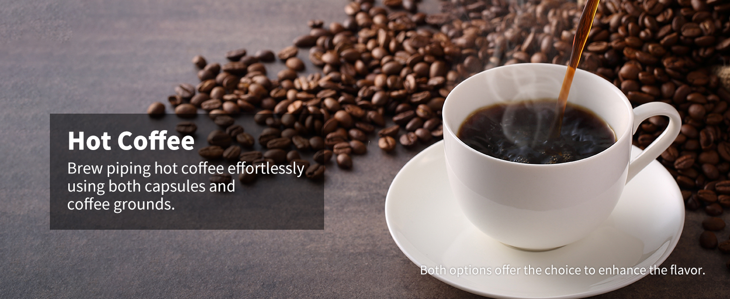 KIDISLE Hot & Iced Single Serve Coffee Maker