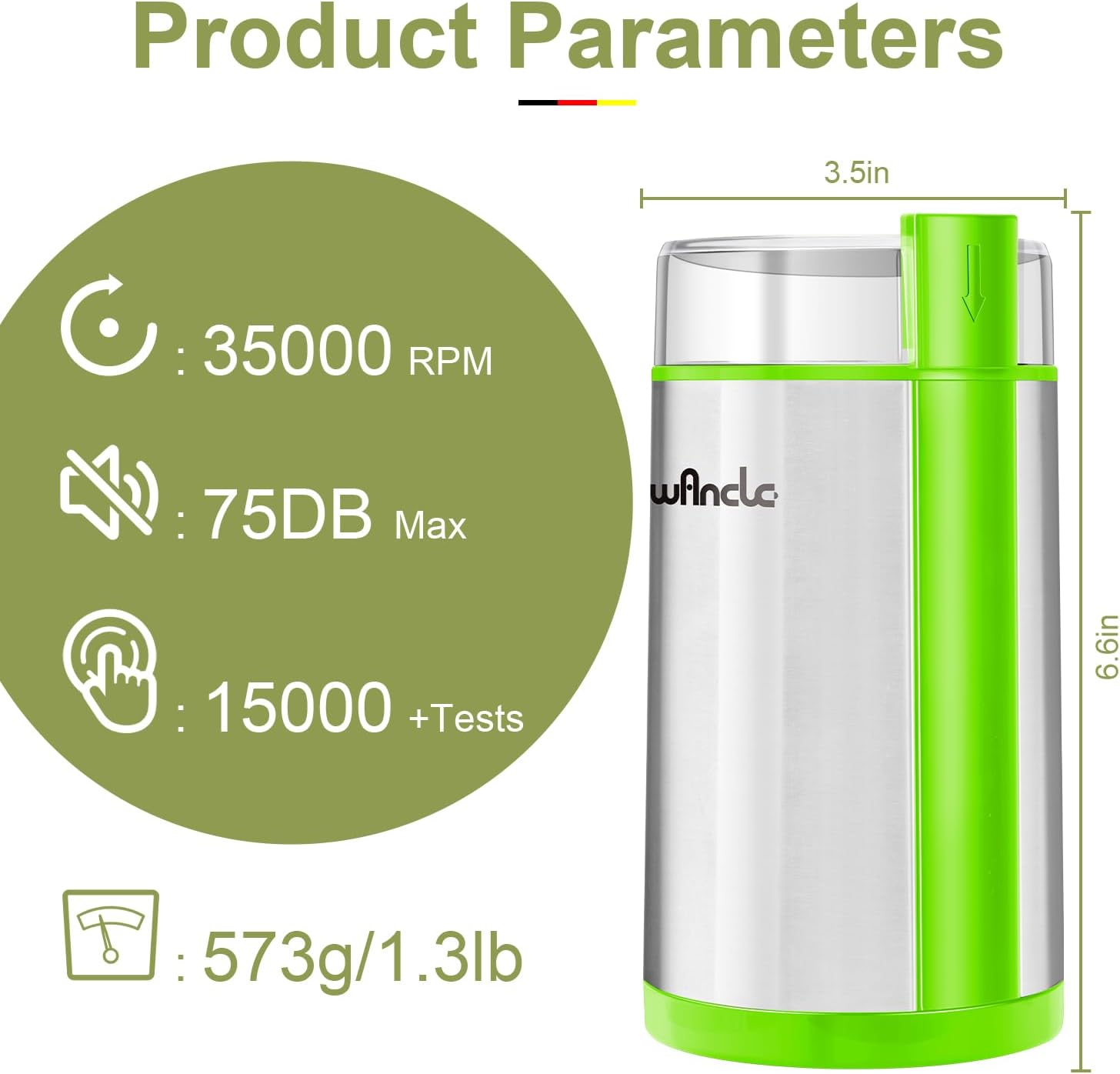 Wancle Electric Coffee Grinder