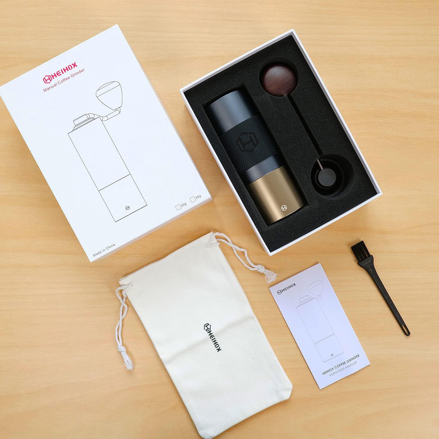 HEIHOX Manual Coffee Grinder