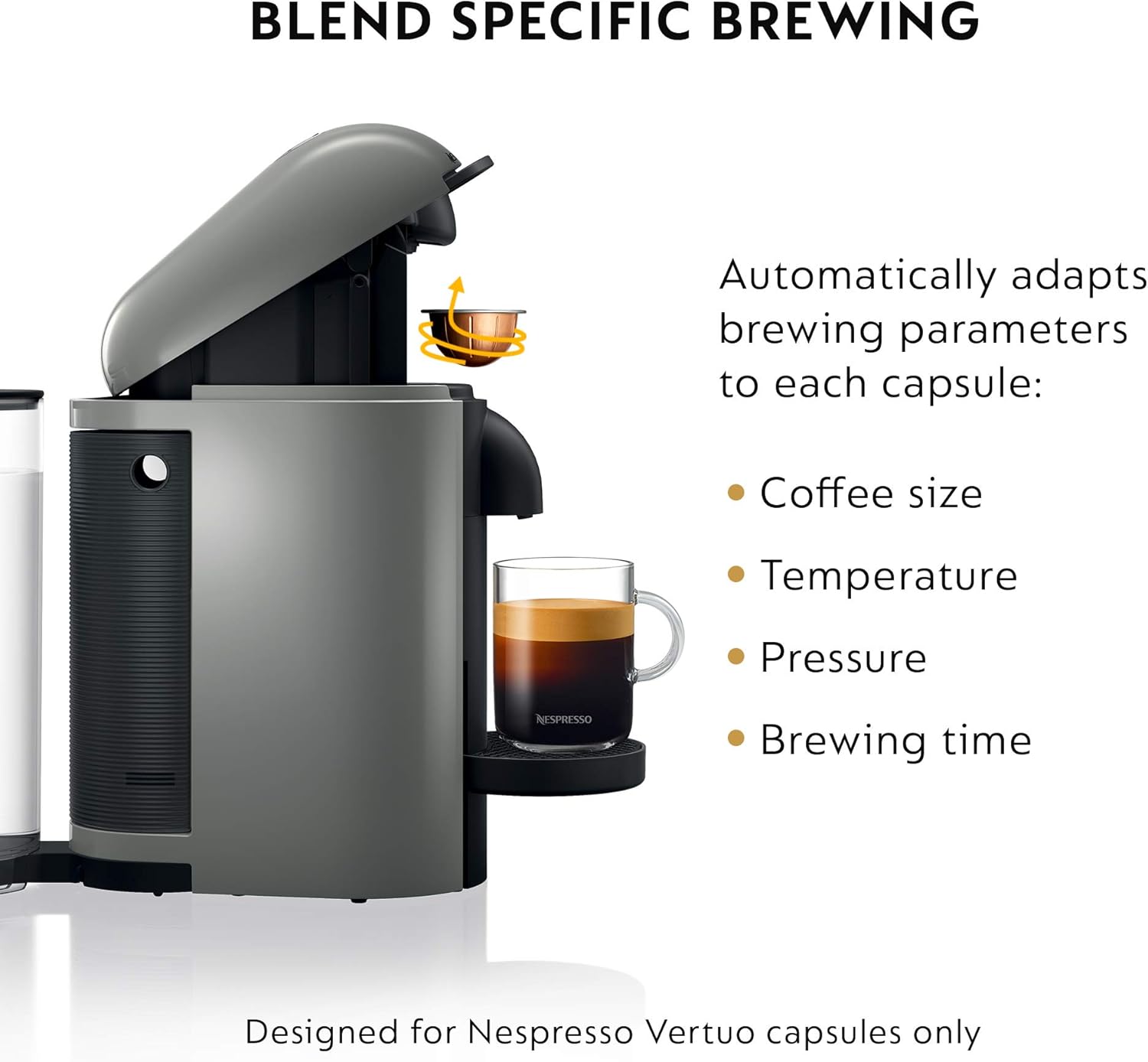 Nespresso VertuoPlus Coffee and Espresso Machine by Breville - Image 4