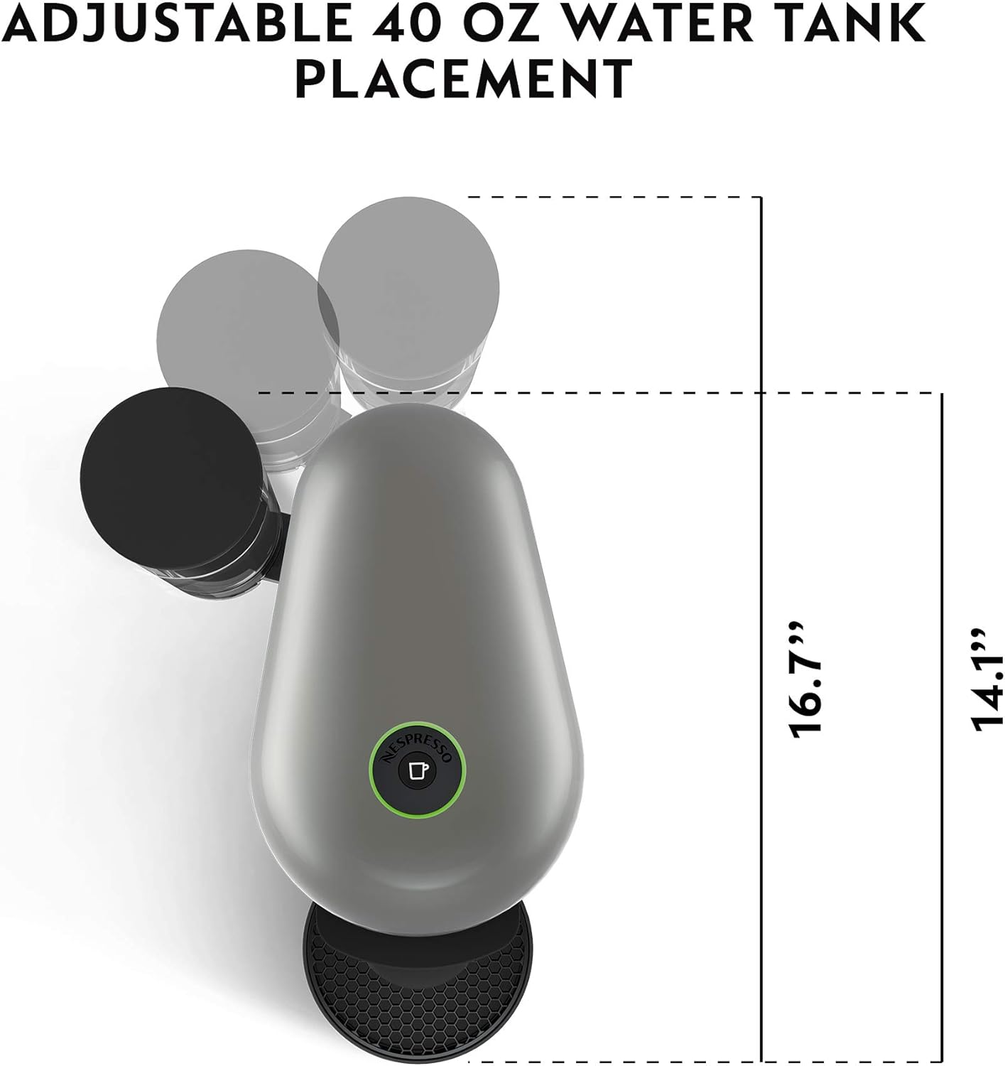 Nespresso VertuoPlus Coffee and Espresso Machine by Breville