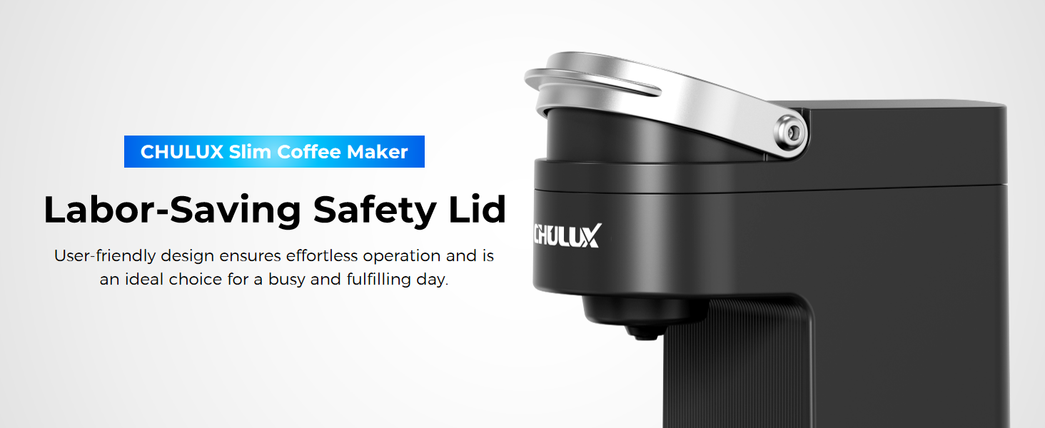 CHULUX Slim Single Serve Coffee Maker