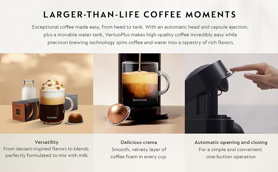 Nespresso VertuoPlus Deluxe Coffee and Espresso Maker by De'Longhi