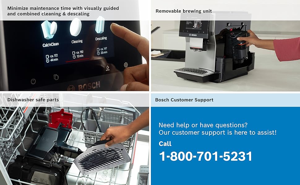 Bosch 800 Series Fully Automatic Espresso and Coffee Machine with Milk Container