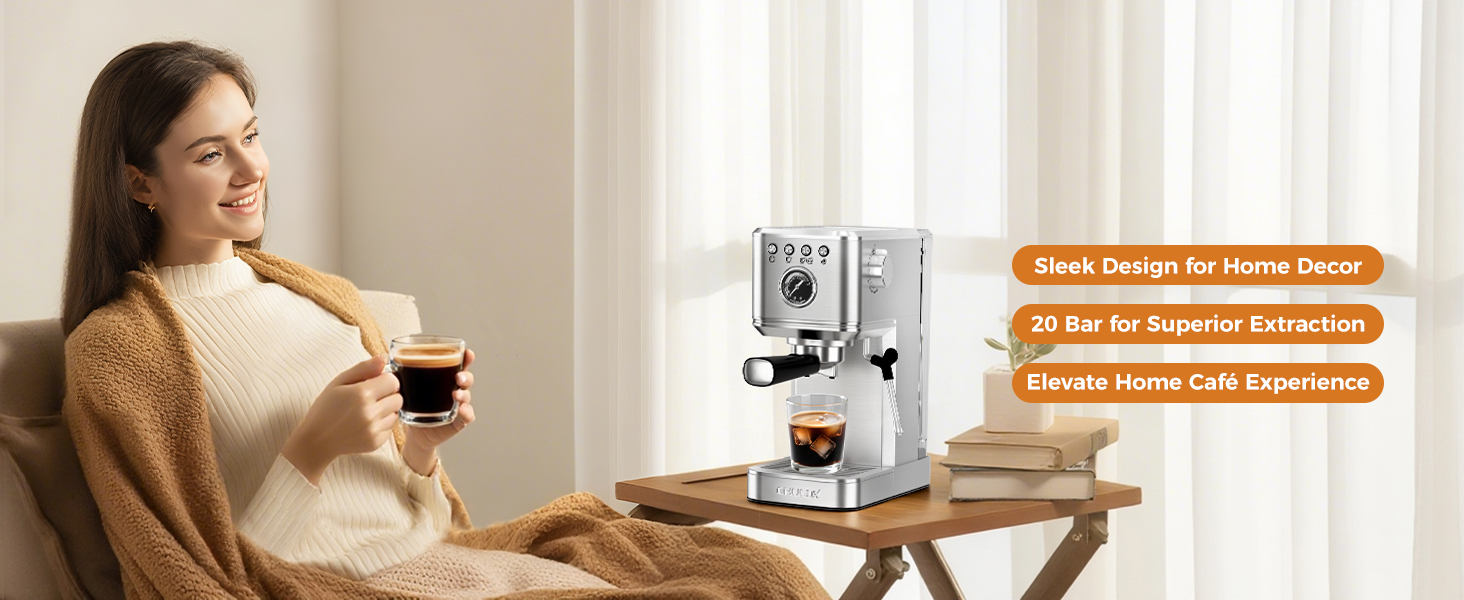 CHULUX Elite Espresso Machine 20 Bar