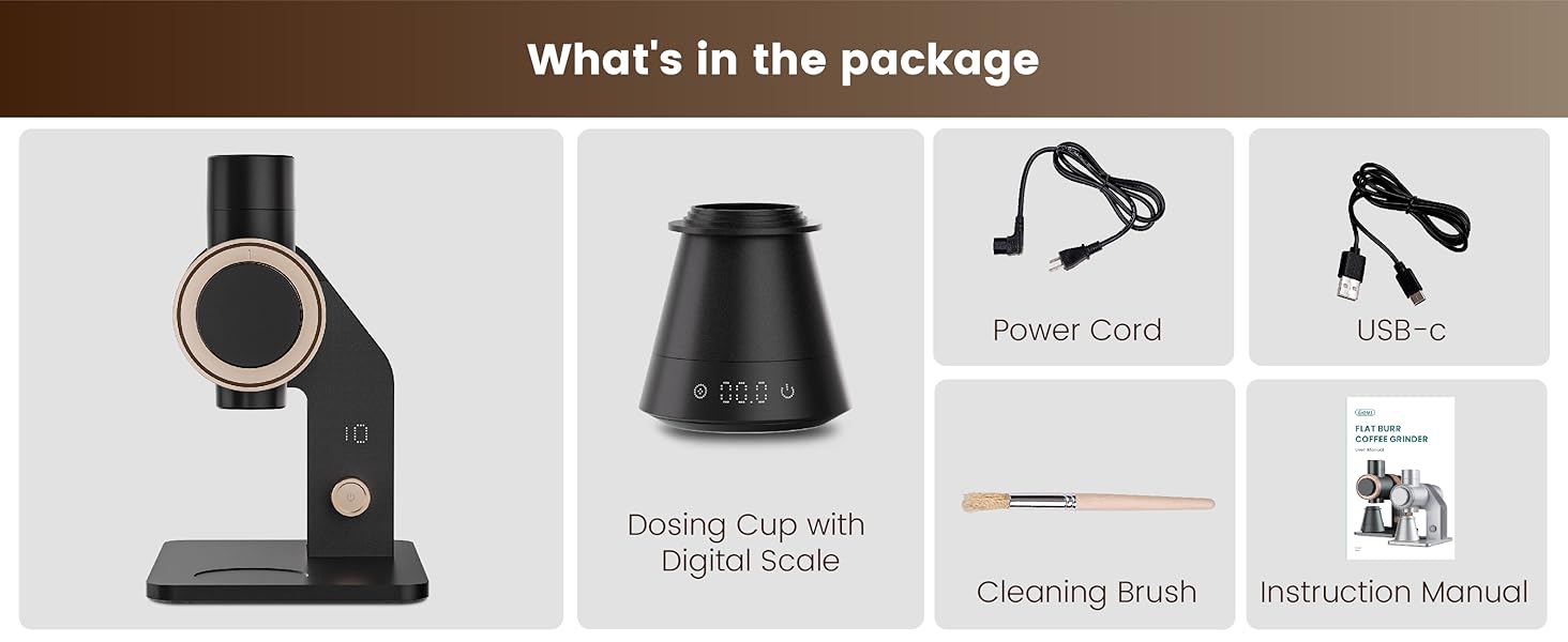 Gevi VelPro 400 Single Dose Coffee Grinder - Black Gloden