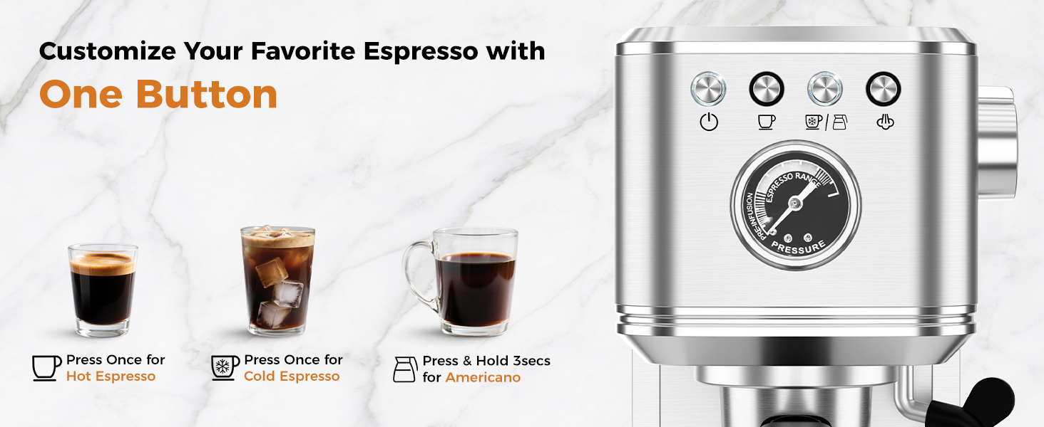 CHULUX Elite Espresso Machine 20 Bar