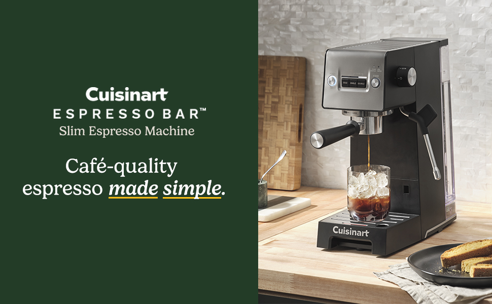 Cuisinart Espresso Bar Slim Coffee Espresso Machine