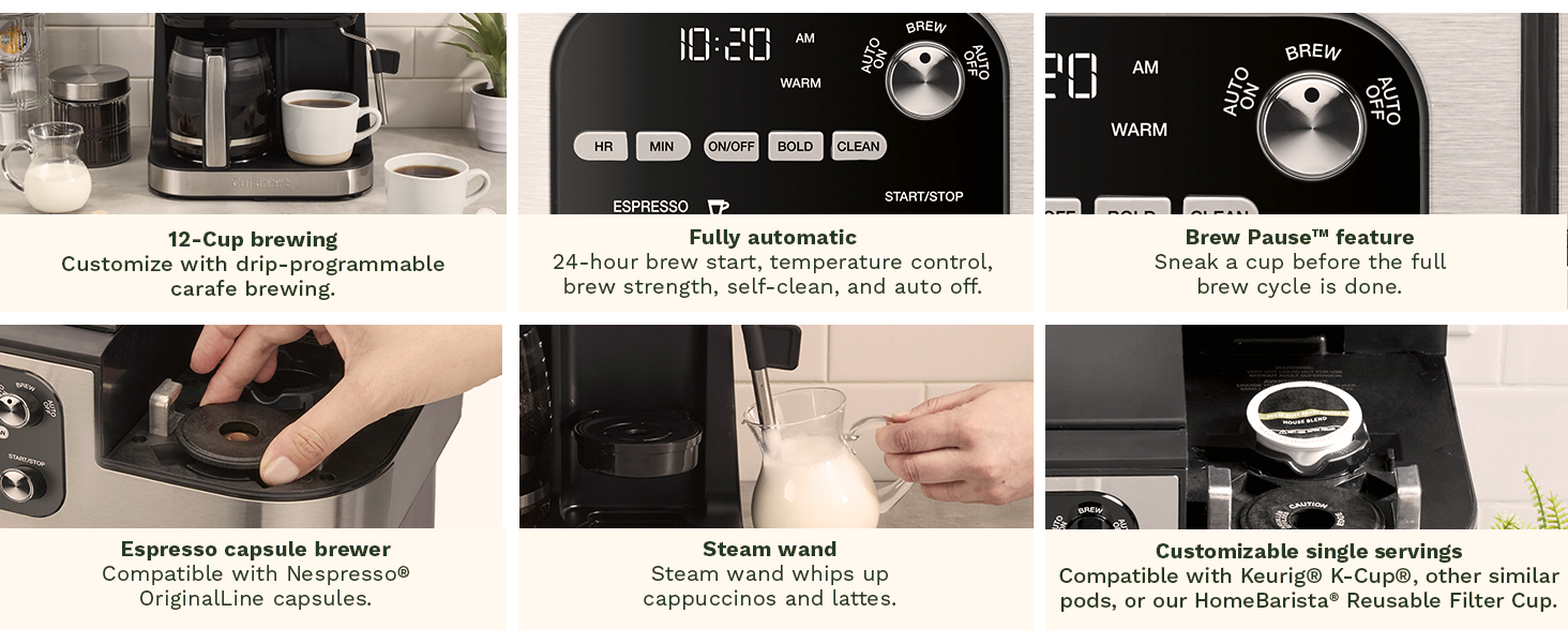 Cuisinart Coffee Center Barista Bar 4-in-1 Coffee Maker