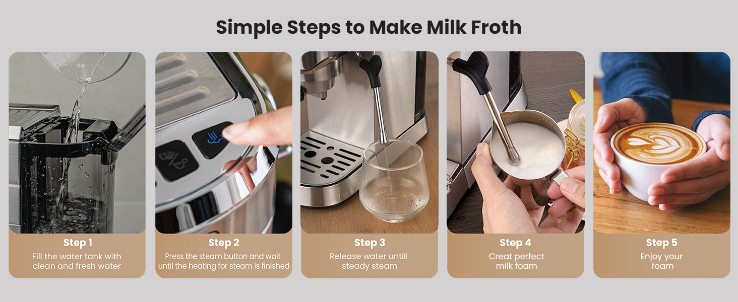 Gevi Commercial 20-Bar Professional Espresso Machine