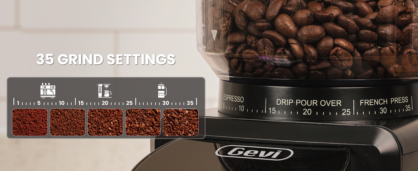 Gevi Electric Burr Coffee Grinder