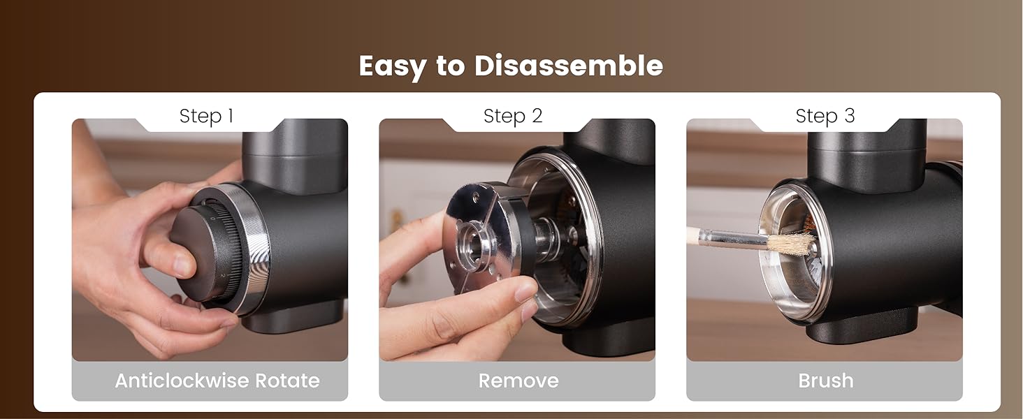 Gevi VelPro 400 Single Dose Coffee Grinder - Black Gloden