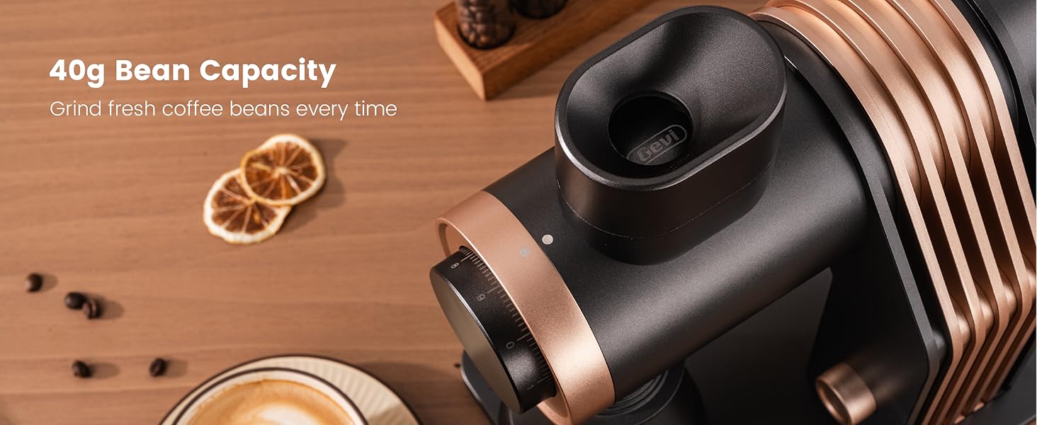 Gevi VelPro 400 Single Dose Coffee Grinder - Black Gloden