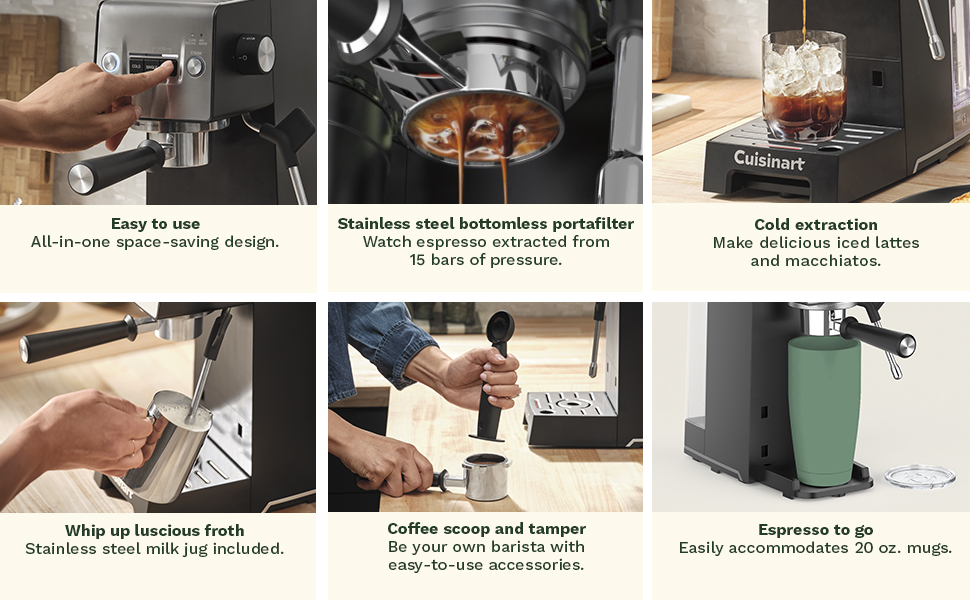 Cuisinart Espresso Bar Slim Coffee Espresso Machine