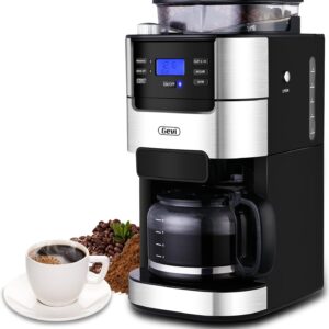 Gevi 10-Cup Coffee Maker with Built-in Burr Grinder