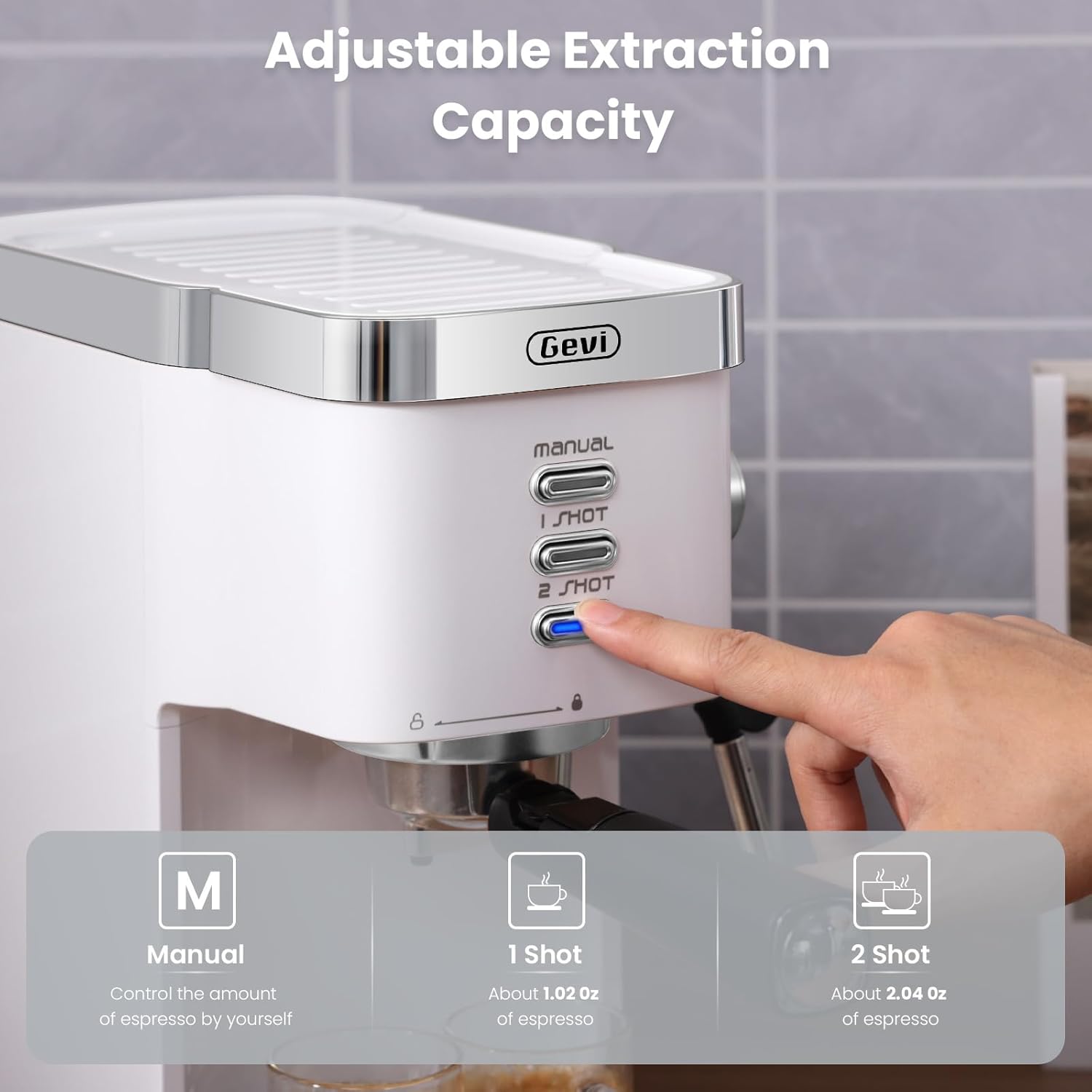 Gevi 20 Bar Professional Espresso Machine for Home