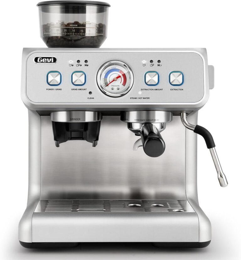 Gevi Dual Boiler Espresso Machine with Built-in Grinder