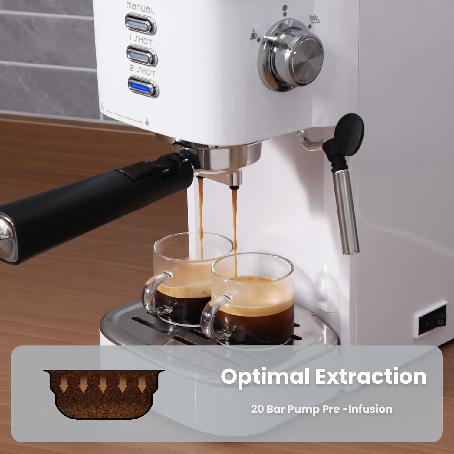 Gevi 20 Bar Professional Espresso Machine for Home