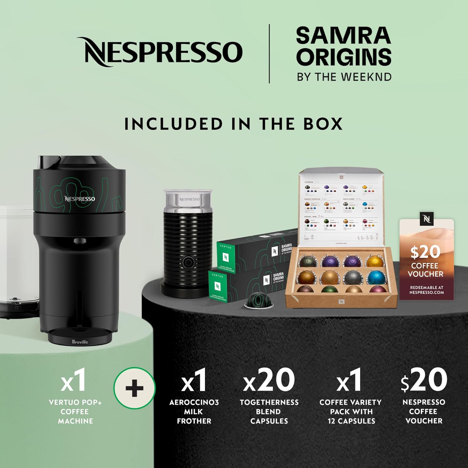 Nespresso Vertuo Pop+ Coffee and Espresso Maker by Breville