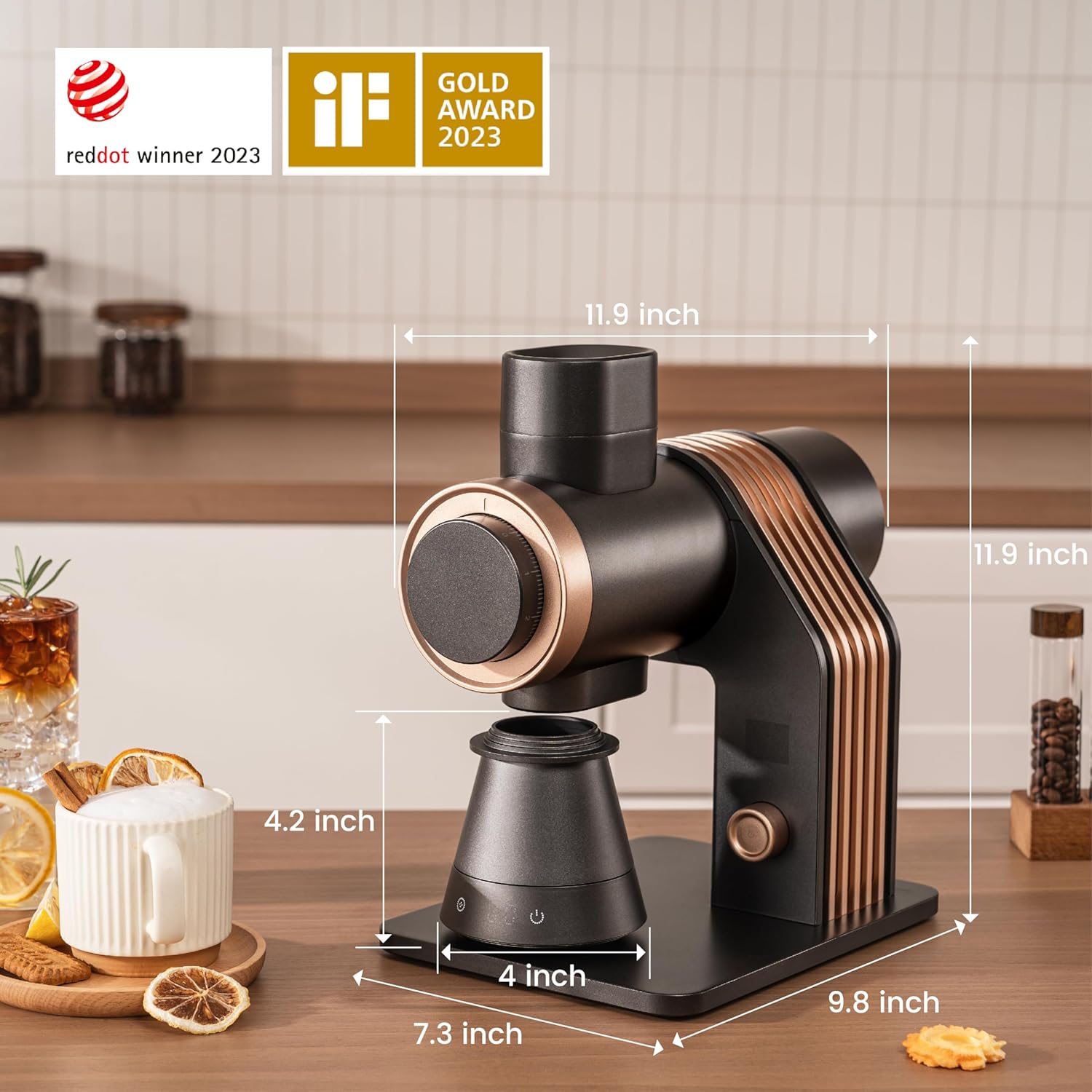 Gevi VelPro 400 Single Dose Espresso Grinder with Variable Speed