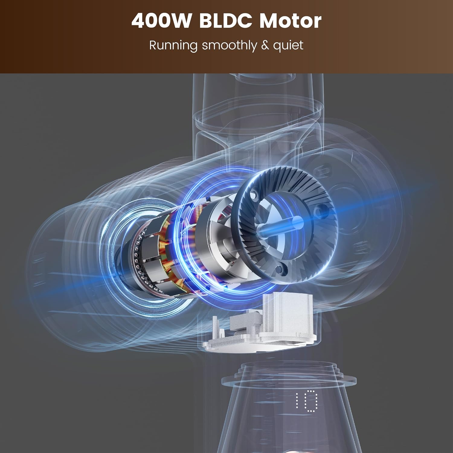 Gevi VelPro 400 Single Dose Espresso Grinder with Variable Speed