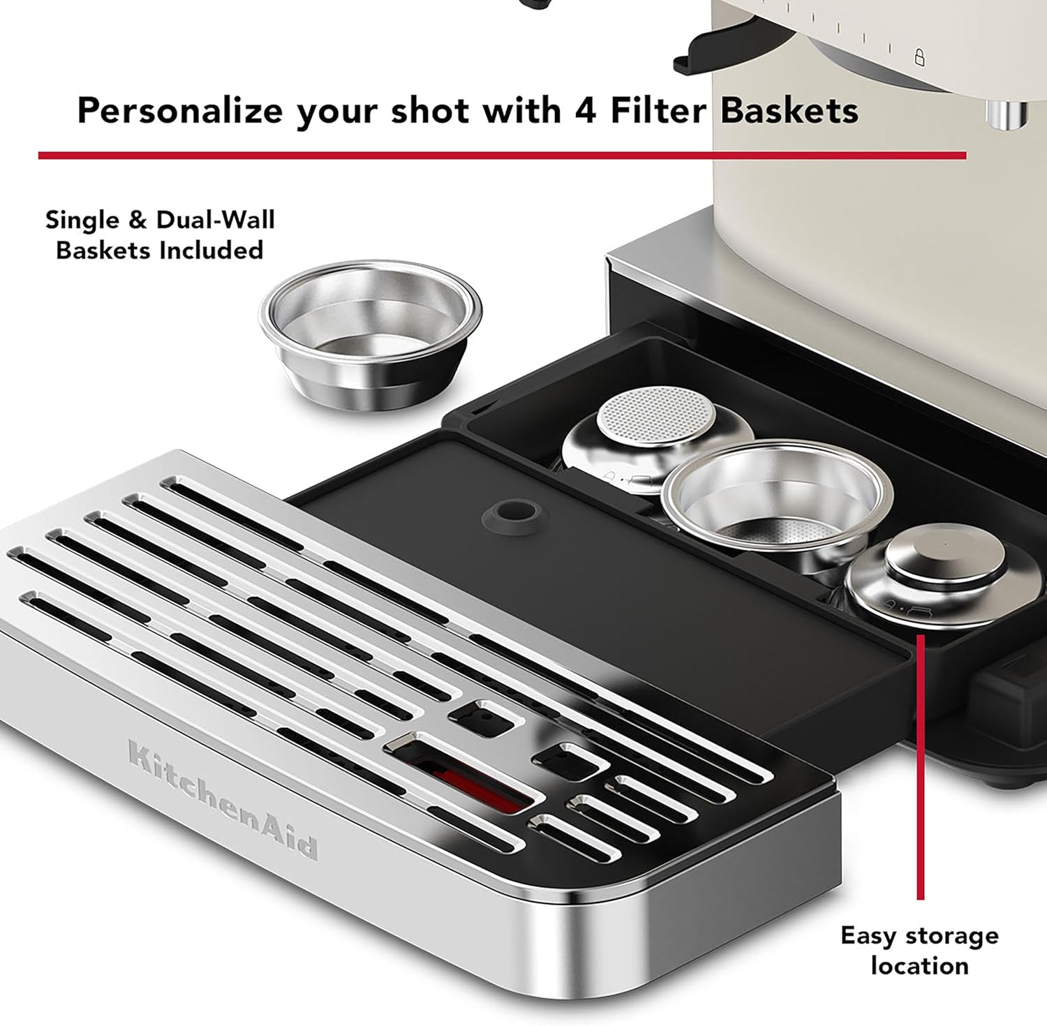 KitchenAid Semi-Automatic Espresso Machine with Burr Grinder