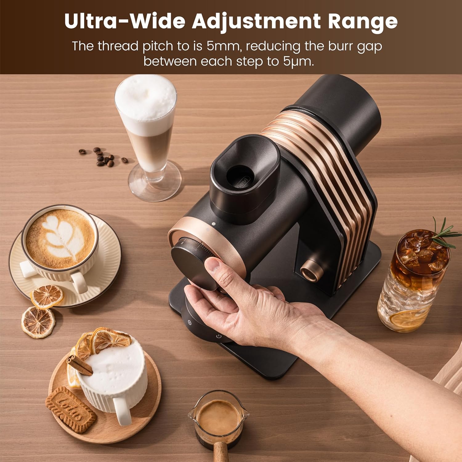 Gevi VelPro 400 Single Dose Espresso Grinder with Variable Speed