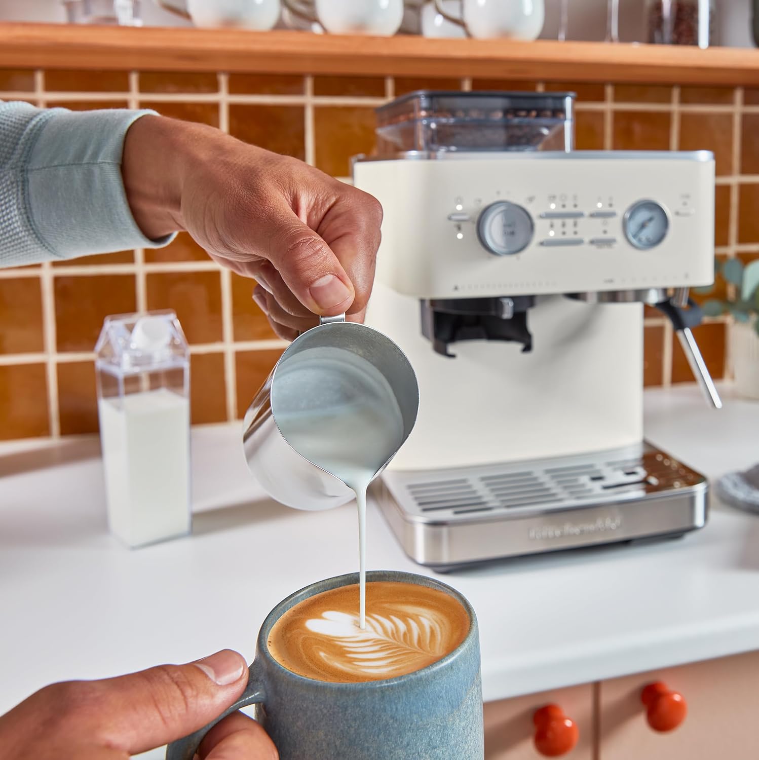 KitchenAid Semi-Automatic Espresso Machine with Burr Grinder