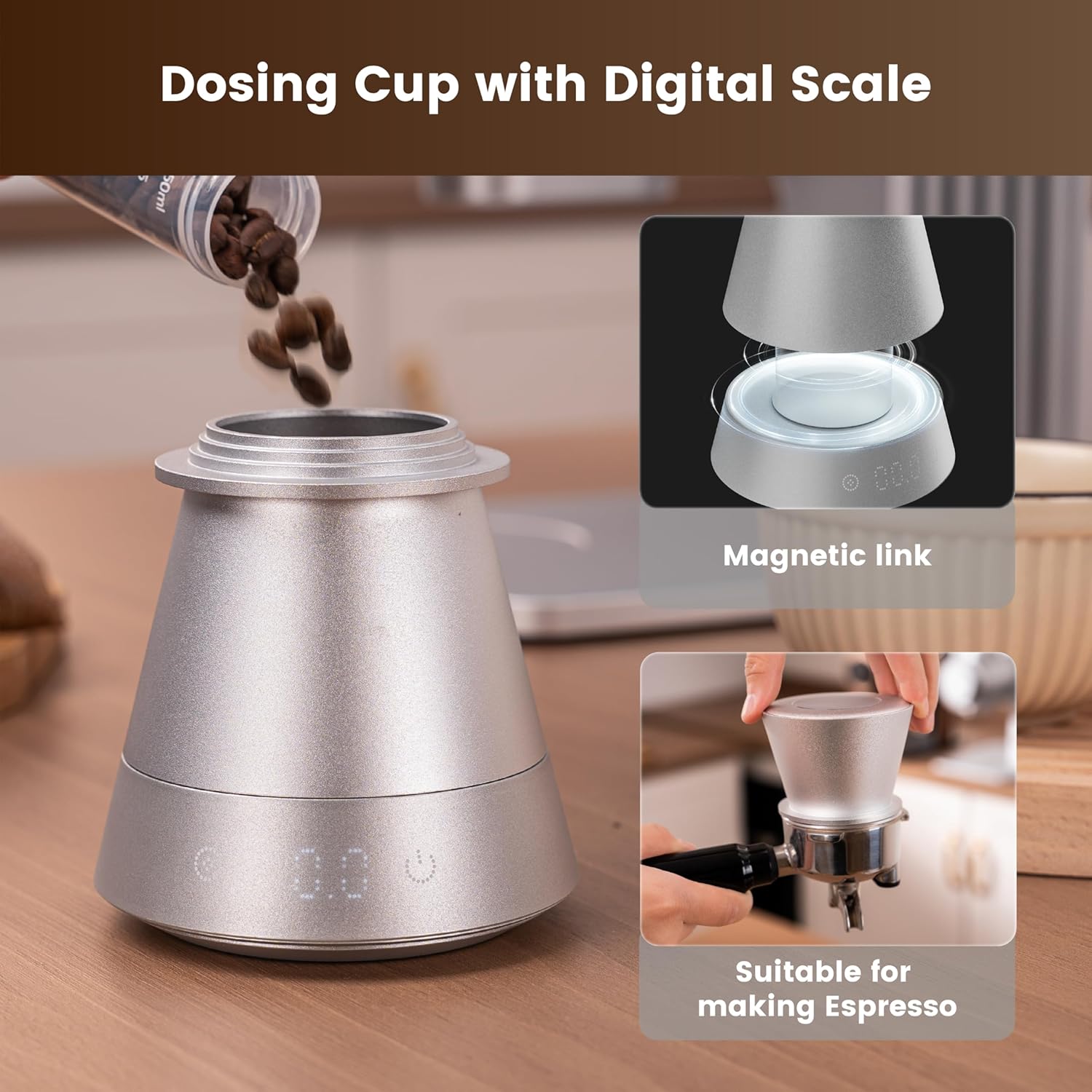 Gevi VelPro 400 Single Dose Espresso Grinder with Variable Speed